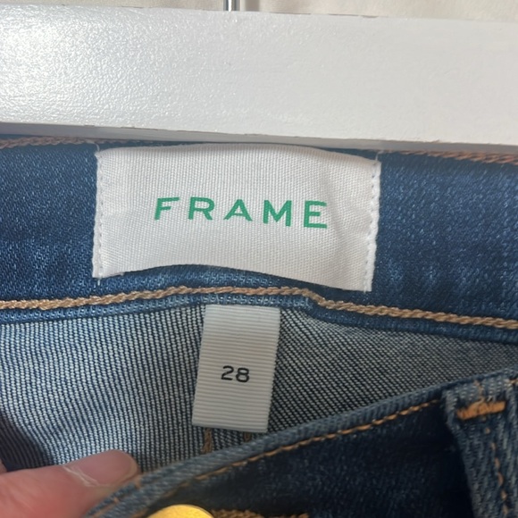 Frame Denim Women's Straight Leg Jeans - Blue - Picture 5 of 11